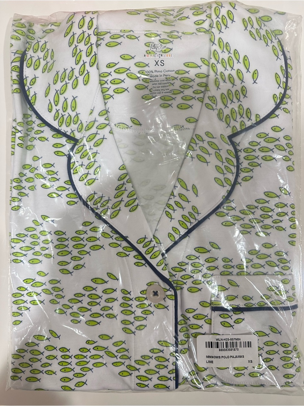 Roller Rabbit Minnows Polo Pajamas Set